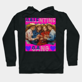 Galentines gang vintage party Hoodie